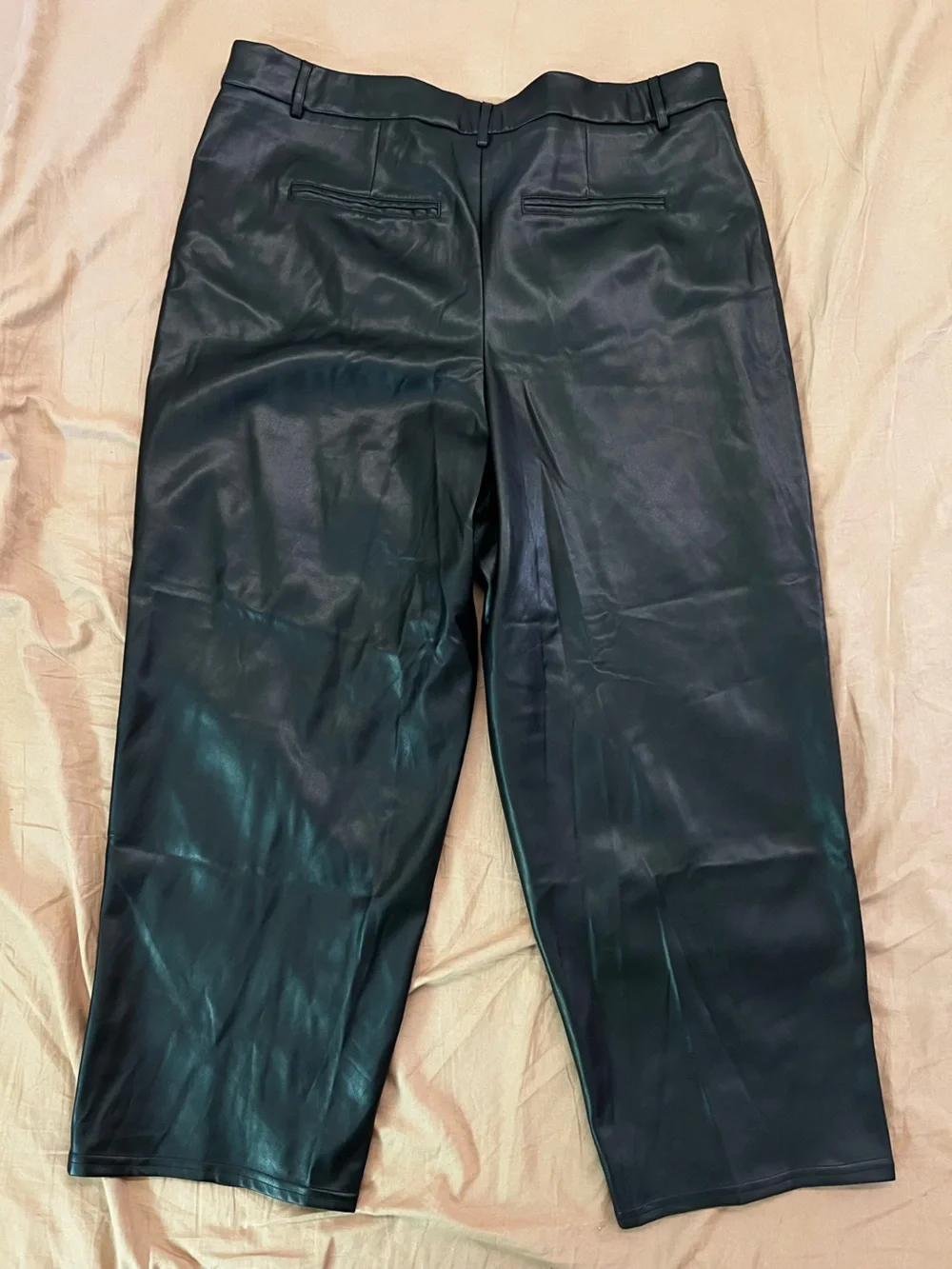 bagatelle Black Faux Leather Trousers